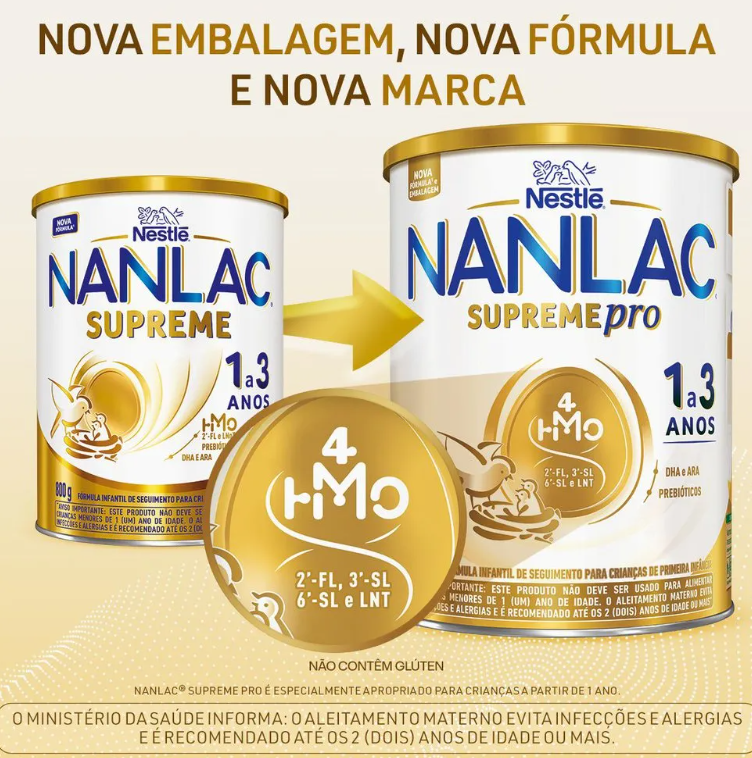 Fórmula Infantil Nanlac Supreme Pro de 1 a 3 anos 800g - Imagem 3