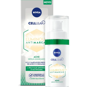 Sérum Facial Nivea Cellular Luminous 630 Antimarcas Acne FPS 60 30ml